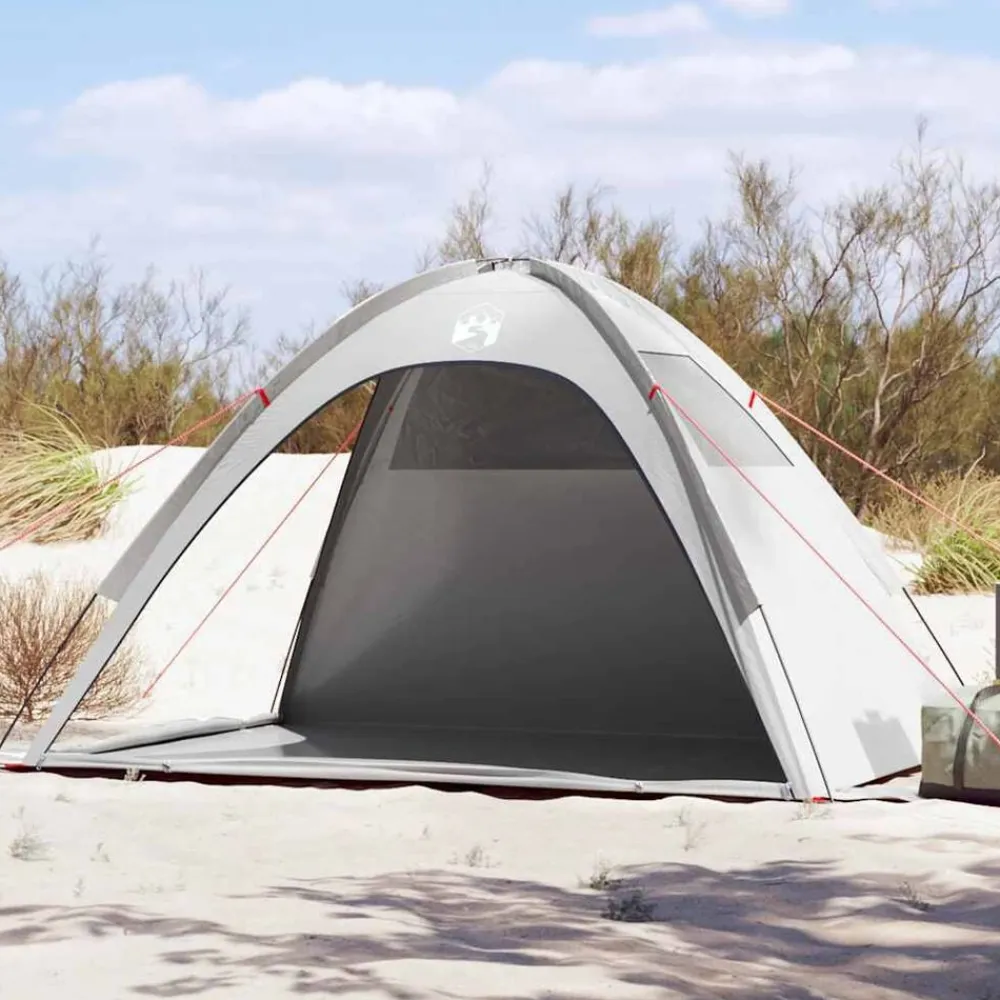 vidaXL Tienda de playa impermeable Gris Outlet
