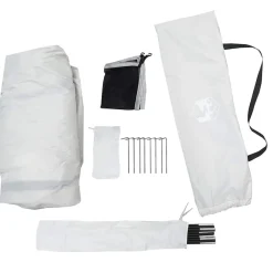 vidaXL Tienda de playa impermeable Gris Outlet