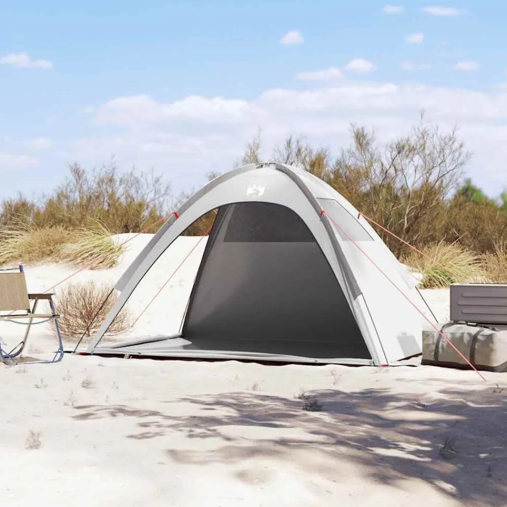 vidaXL Tienda de playa impermeable Gris Outlet