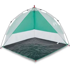 vidaXL Actividades Al Aire Libre-Tienda de playa impermeable apertura rápida verde agua