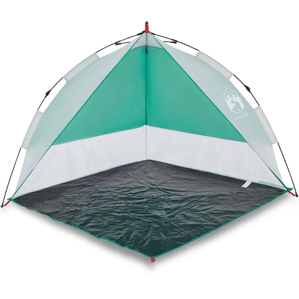 vidaXL Actividades Al Aire Libre-Tienda de playa impermeable apertura rápida verde agua