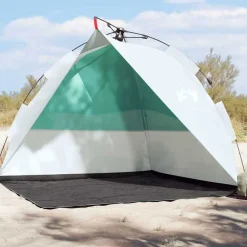 vidaXL Actividades Al Aire Libre-Tienda de playa impermeable apertura rápida verde agua