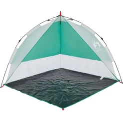 vidaXL Actividades Al Aire Libre-Tienda de playa impermeable apertura rápida verde agua