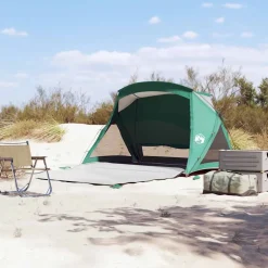 vidaXL Actividades Al Aire Libre-Tienda de playa para 2 personas impermeable verde agua