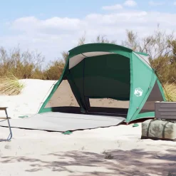 vidaXL Actividades Al Aire Libre-Tienda de playa para 2 personas impermeable verde agua