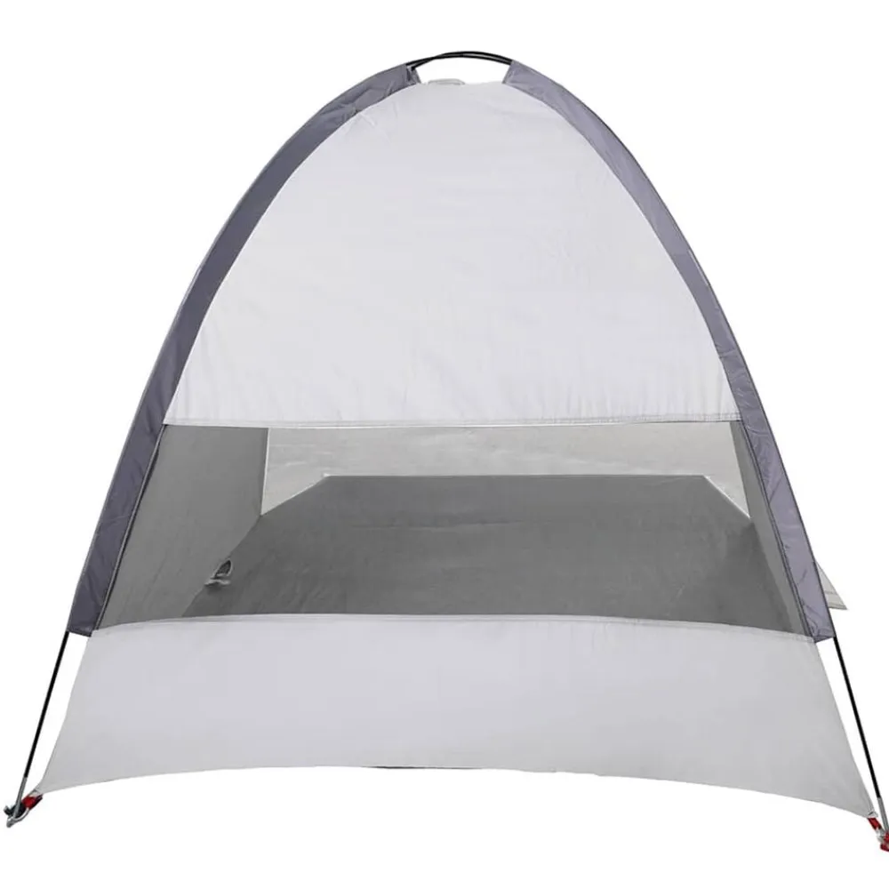 vidaXL Tienda de playa para 3 personas impermeable Gris