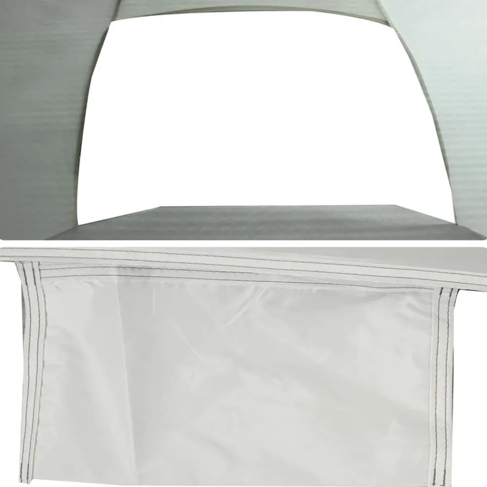 vidaXL Tienda de playa para 3 personas impermeable Gris