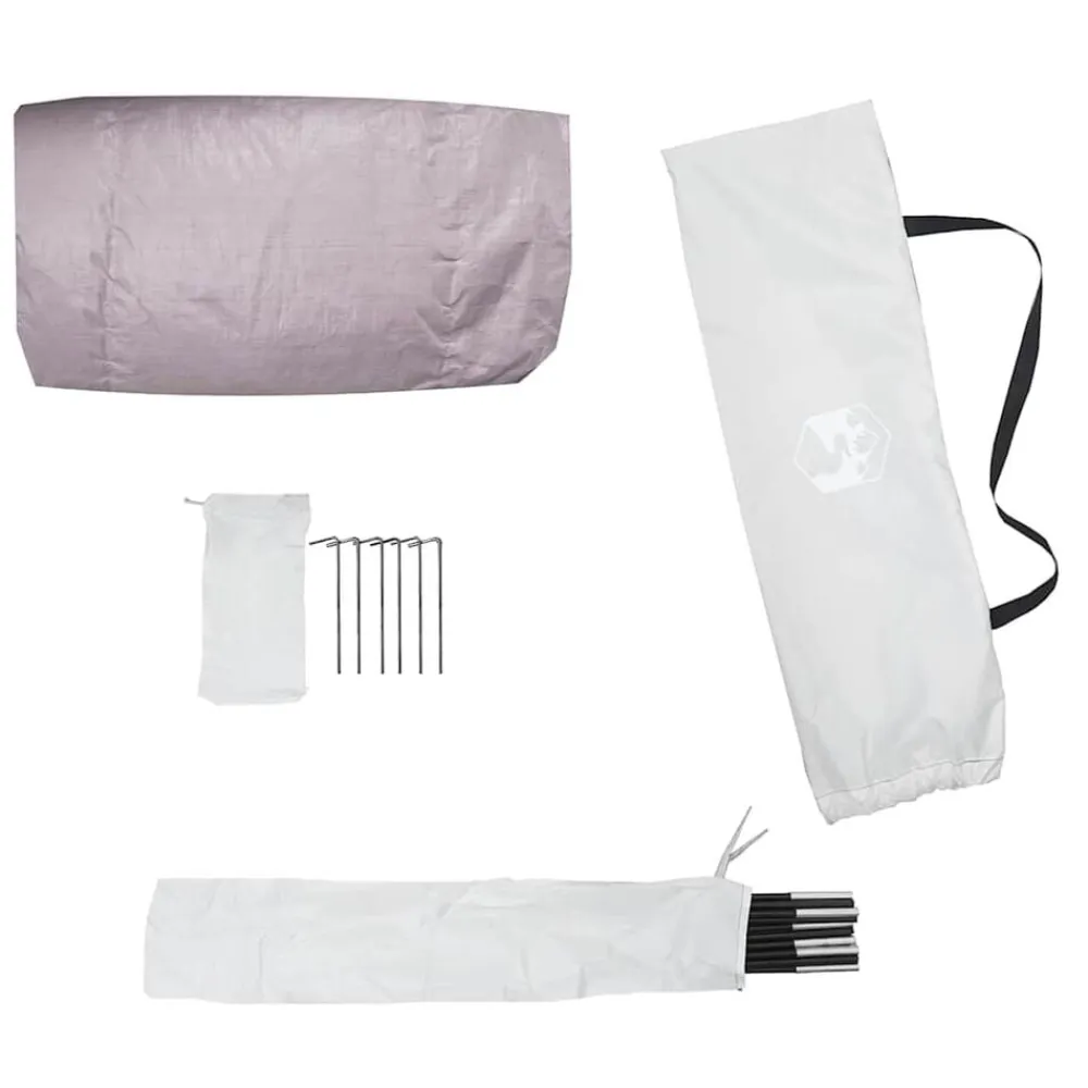 vidaXL Tienda de playa para 3 personas impermeable Gris