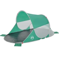 vidaXL Tienda de playa pop-up impermeable agua Verde