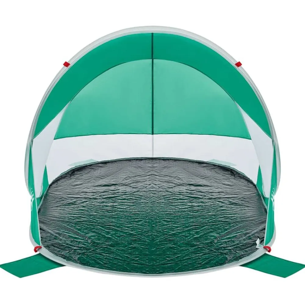 vidaXL Tienda de playa pop-up impermeable agua Verde