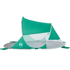 vidaXL Tienda de playa pop-up impermeable agua Verde