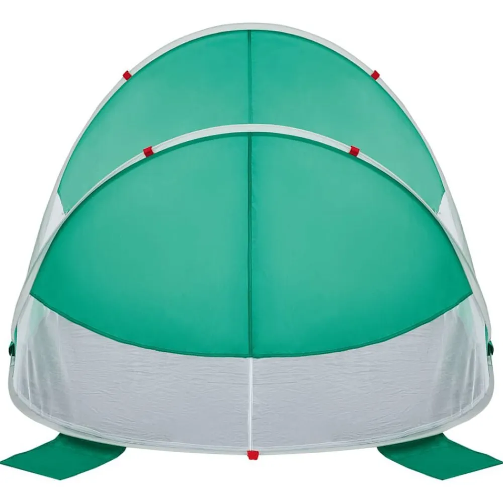 vidaXL Tienda de playa pop-up impermeable agua Verde