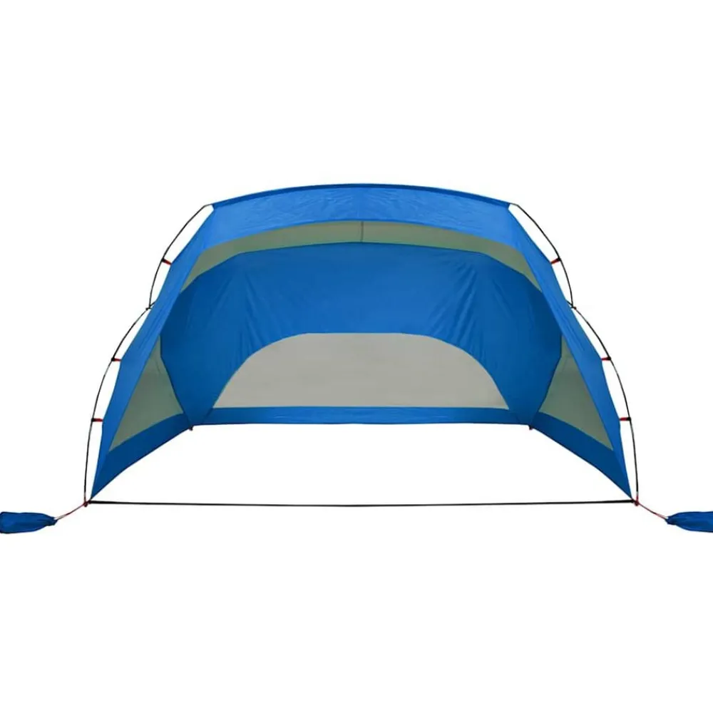 vidaXL Actividades Al Aire Libre-Tienda de playa 185T poliéster celeste 274x178x170/148 cm