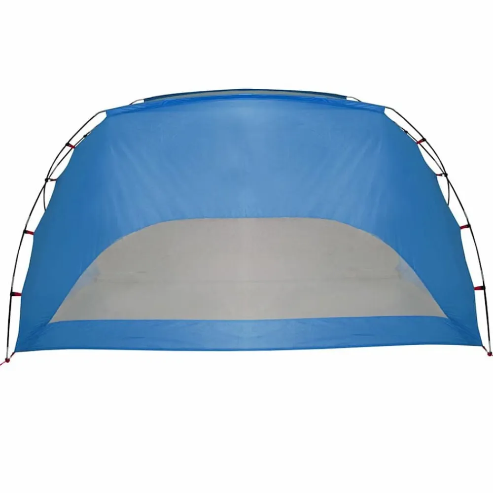 vidaXL Actividades Al Aire Libre-Tienda de playa 185T poliéster celeste 274x178x170/148 cm