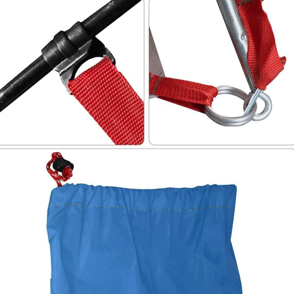 vidaXL Actividades Al Aire Libre-Tienda de playa 185T poliéster celeste 274x178x170/148 cm