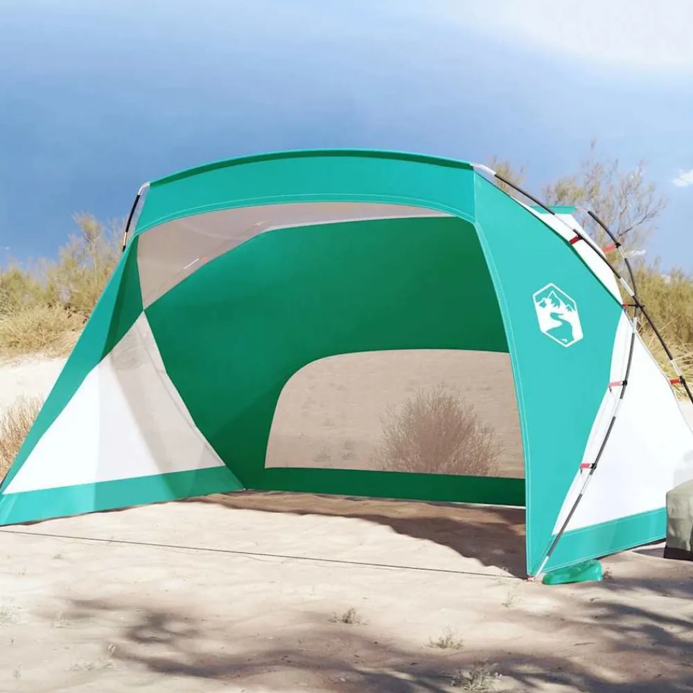 vidaXL Actividades Al Aire Libre-Tienda de playa 185T poliéster agua 274x178x170/148 cm