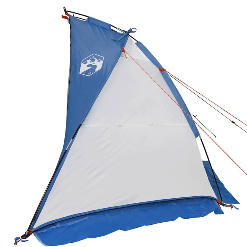 vidaXL Actividades Al Aire Libre-Tienda de playa 185T poliéster celeste 268x223x125 cm