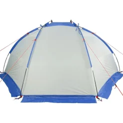 vidaXL Actividades Al Aire Libre-Tienda de playa 185T poliéster celeste 268x223x125 cm