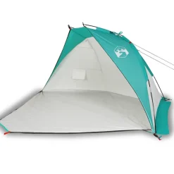 vidaXL Tienda de playa 185T poliéster agua 268x223x125 cm Verde Outlet