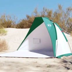 vidaXL Tienda de playa 185T poliéster agua 268x223x125 cm Verde Outlet