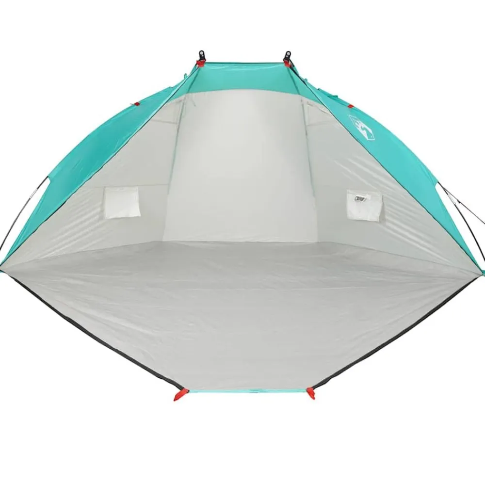 vidaXL Tienda de playa 185T poliéster agua 268x223x125 cm Verde Outlet