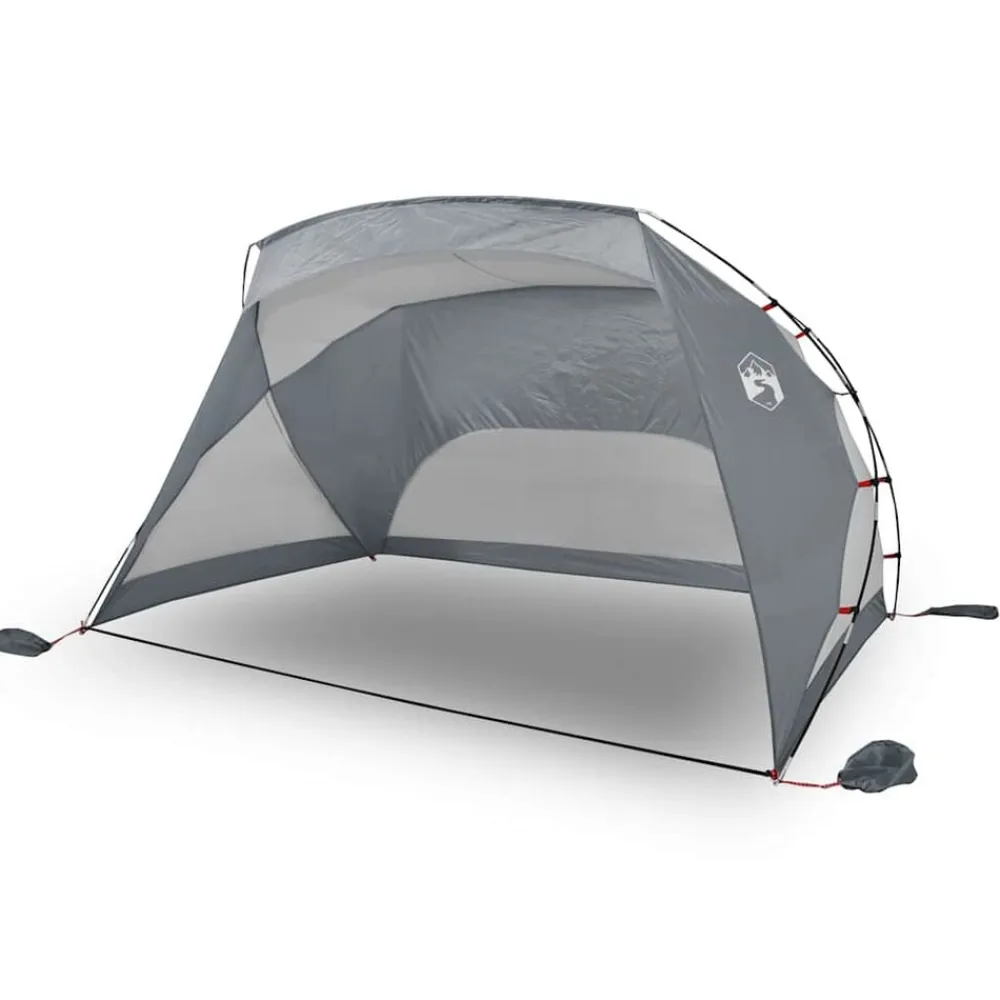 vidaXL Tienda de playa 185T poliéster 274x178x170/148 cm Gris Best