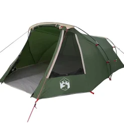 vidaXL Tienda de túnel para 3 personas y 328 x 228 x 115 cm Verde New