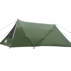vidaXL Tienda de túnel para 3 personas y 328 x 228 x 115 cm Verde New