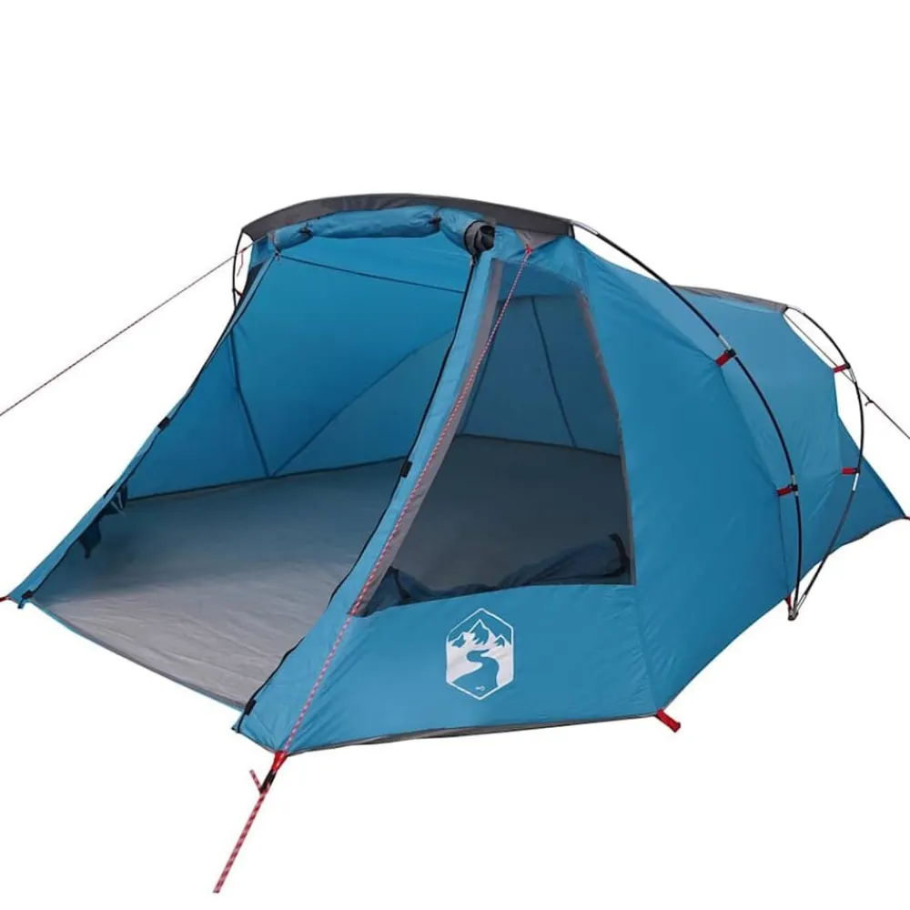 vidaXL Actividades Al Aire Libre-Tienda de túnel para 3 personas y gris 328 x 228 x 115 cm