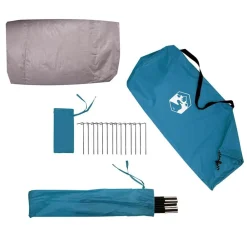 vidaXL Actividades Al Aire Libre-Tienda de túnel para 3 personas y gris 328 x 228 x 115 cm