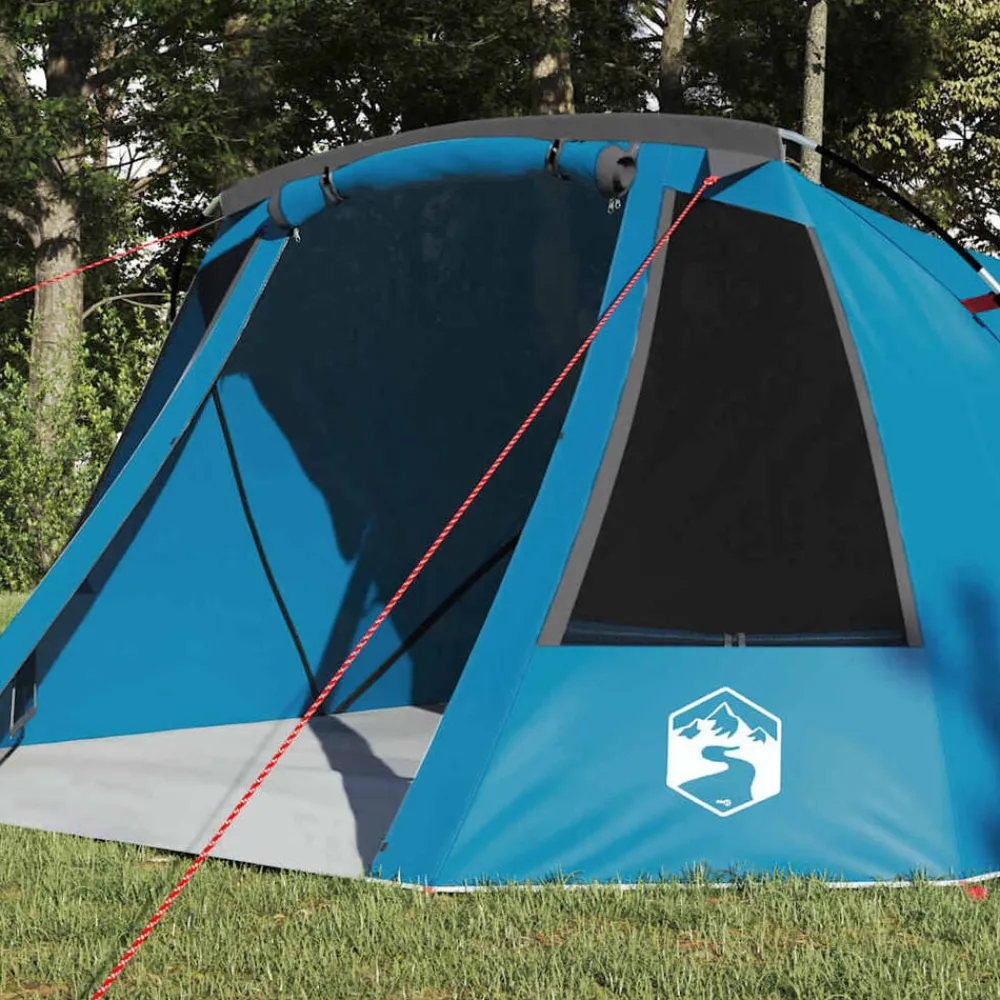 vidaXL Actividades Al Aire Libre-Tienda de túnel para 3 personas y gris 328 x 228 x 115 cm