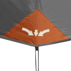 vidaXL Actividades Al Aire Libre-Tienda familiar 9 personas impermeable apertura rápida gris