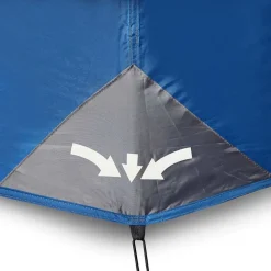 vidaXL Tienda familiar 10 personas impermeable apertura rápida Azul Discount