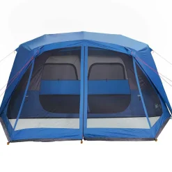 vidaXL Tienda familiar 10 personas impermeable apertura rápida Azul Discount