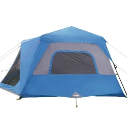 vidaXL Tienda familiar 10 personas impermeable apertura rápida Azul Discount