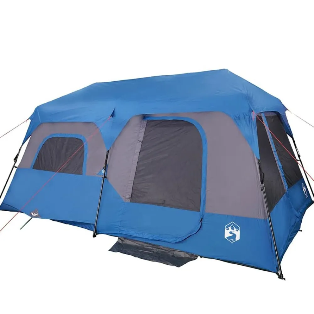 vidaXL Actividades Al Aire Libre-Tienda familiar 9 personas impermeable apertura rápida