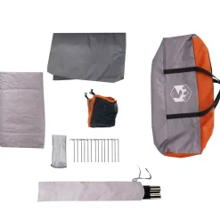 vidaXL Tienda familiar con cúpula para 6 personas impermeable Naranja