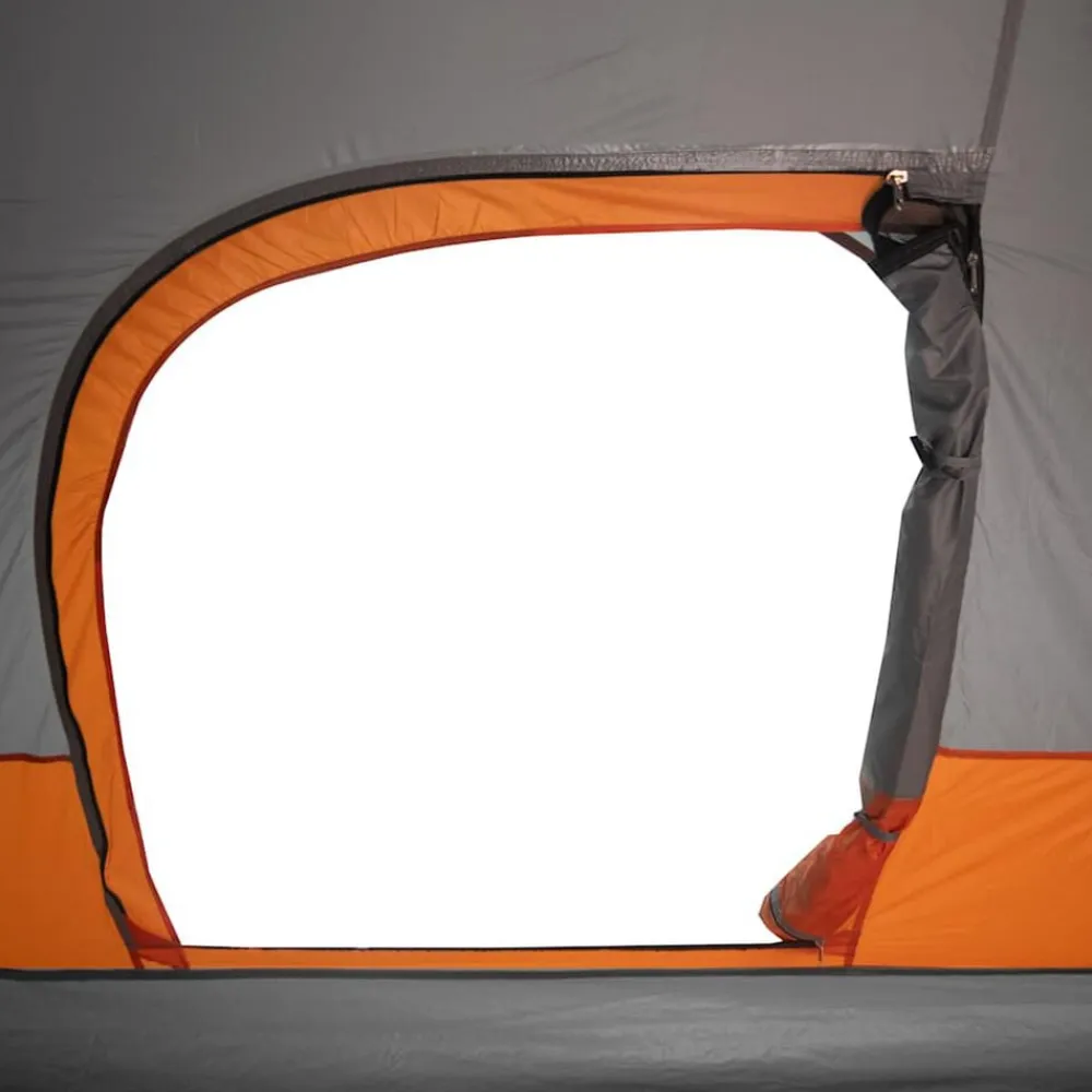 vidaXL Tienda familiar con cúpula para 6 personas impermeable Naranja