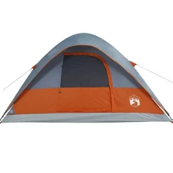 vidaXL Tienda familiar con cúpula para 6 personas impermeable Naranja