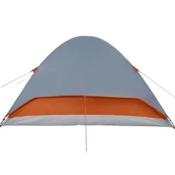 vidaXL Tienda familiar con cúpula para 6 personas impermeable Naranja