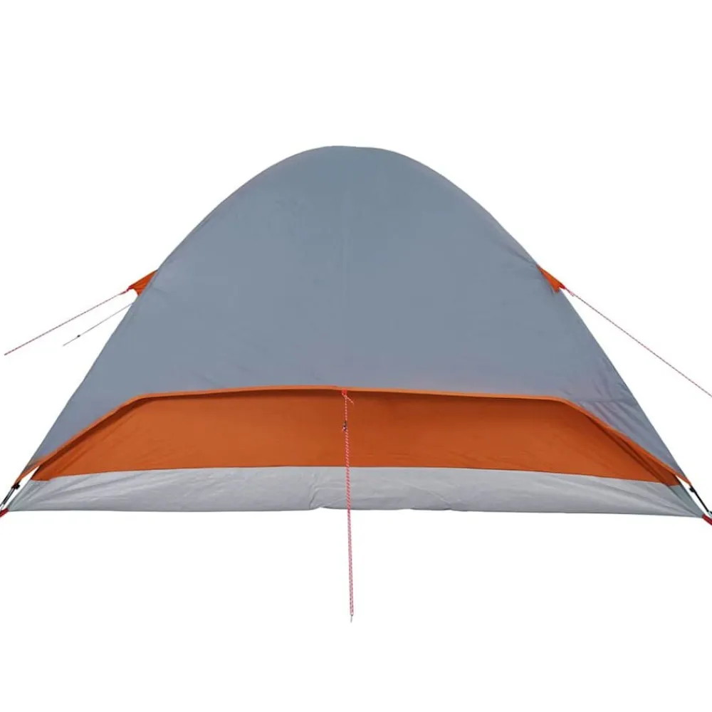 vidaXL Tienda familiar con cúpula para 6 personas impermeable Naranja