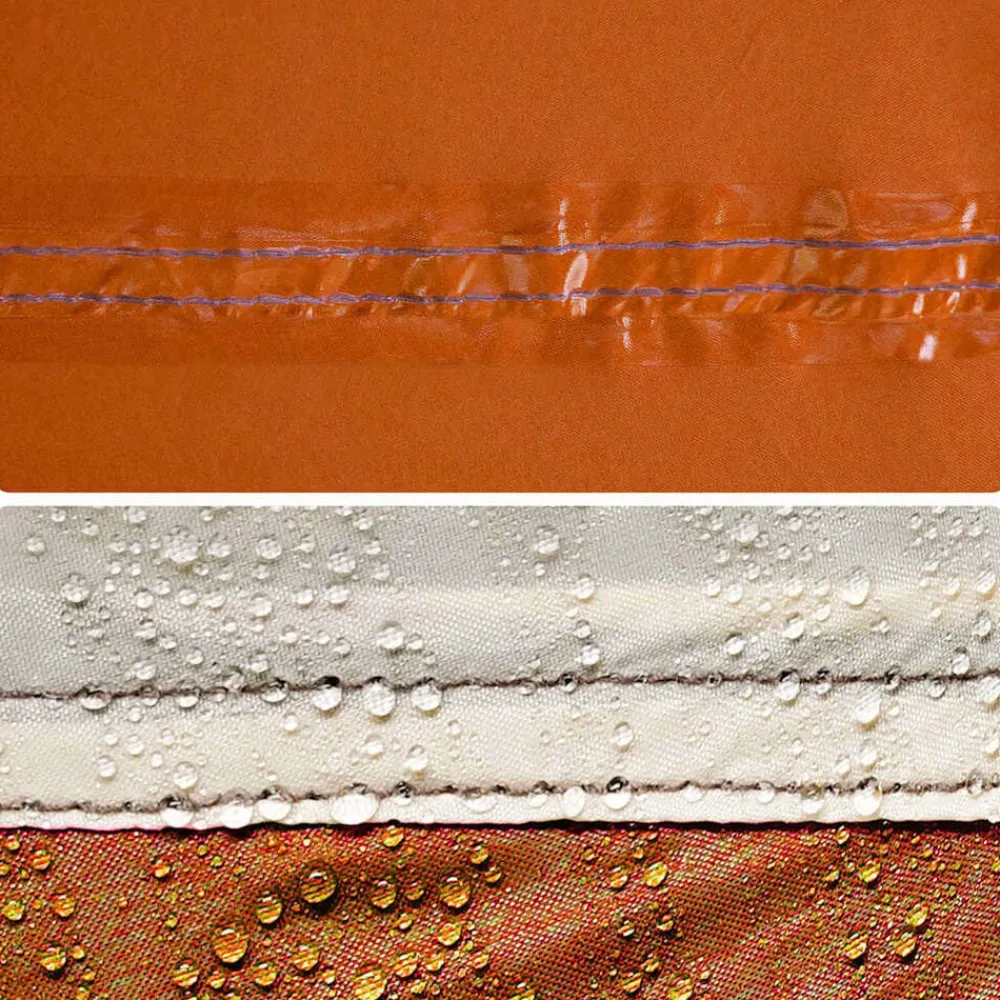 vidaXL Tienda Familiar con techo 721 x 335 x 212 cm Gris y naranja