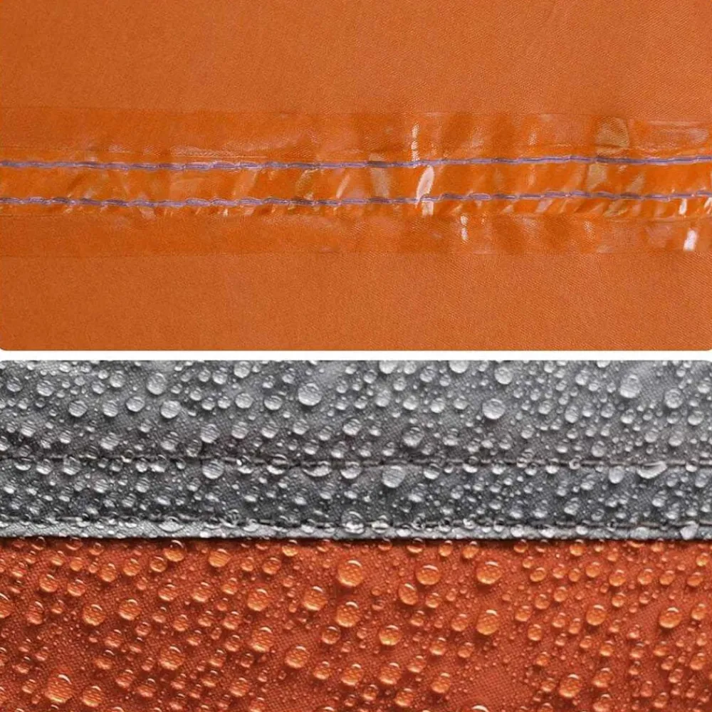 vidaXL Actividades Al Aire Libre-Tienda familiar con cúpula impermeable 6 personas gris naranja