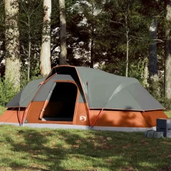 vidaXL Actividades Al Aire Libre-Tienda familiar con cúpula para 9 personas impermeable