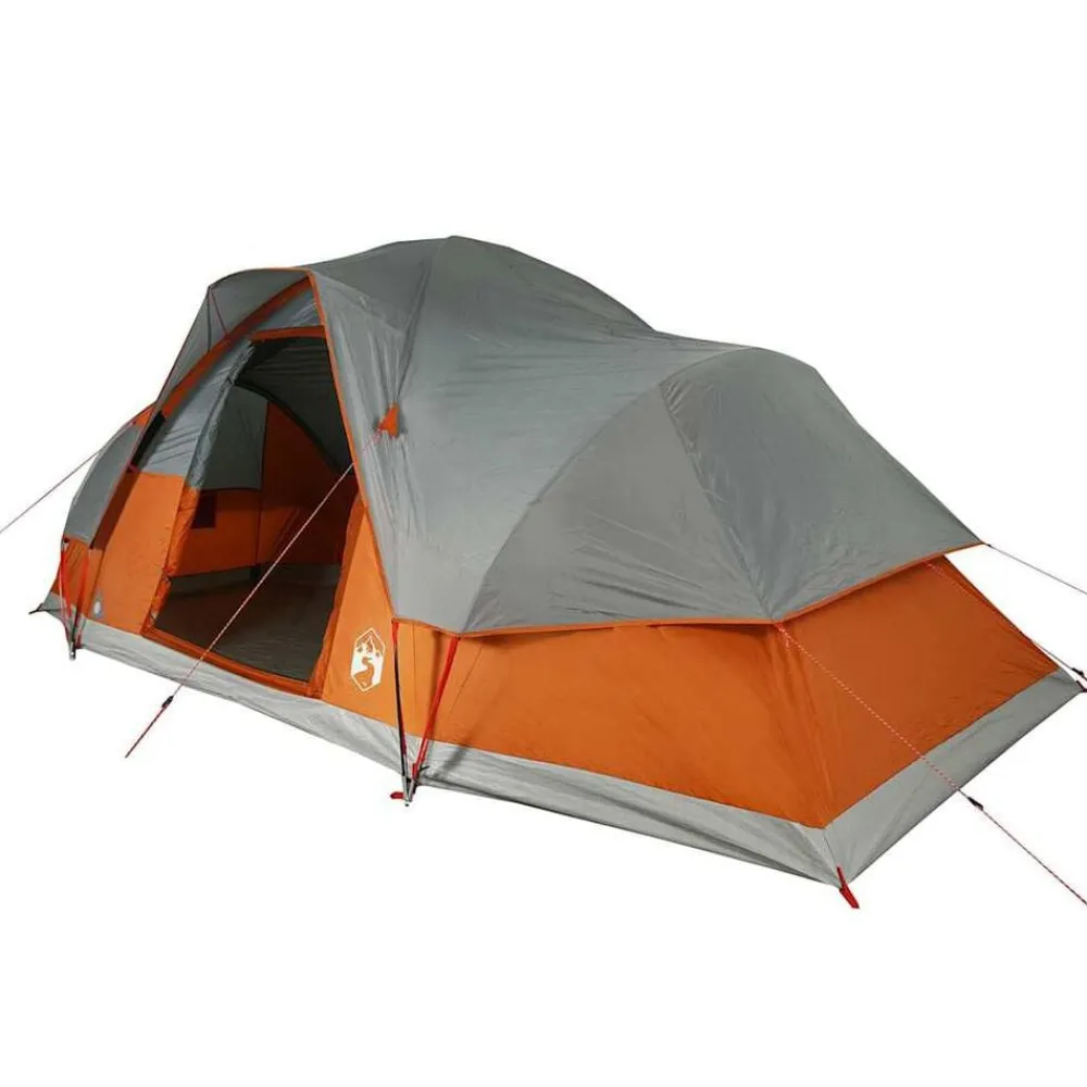 vidaXL Actividades Al Aire Libre-Tienda familiar con cúpula para 9 personas impermeable