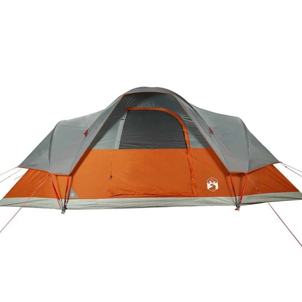 vidaXL Actividades Al Aire Libre-Tienda familiar con cúpula para 9 personas impermeable