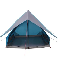 vidaXL Actividades Al Aire Libre-Tienda Familiar con techo y gris 315 x 286 x 200 cm