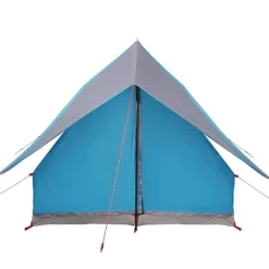 vidaXL Actividades Al Aire Libre-Tienda Familiar con techo y gris 315 x 286 x 200 cm