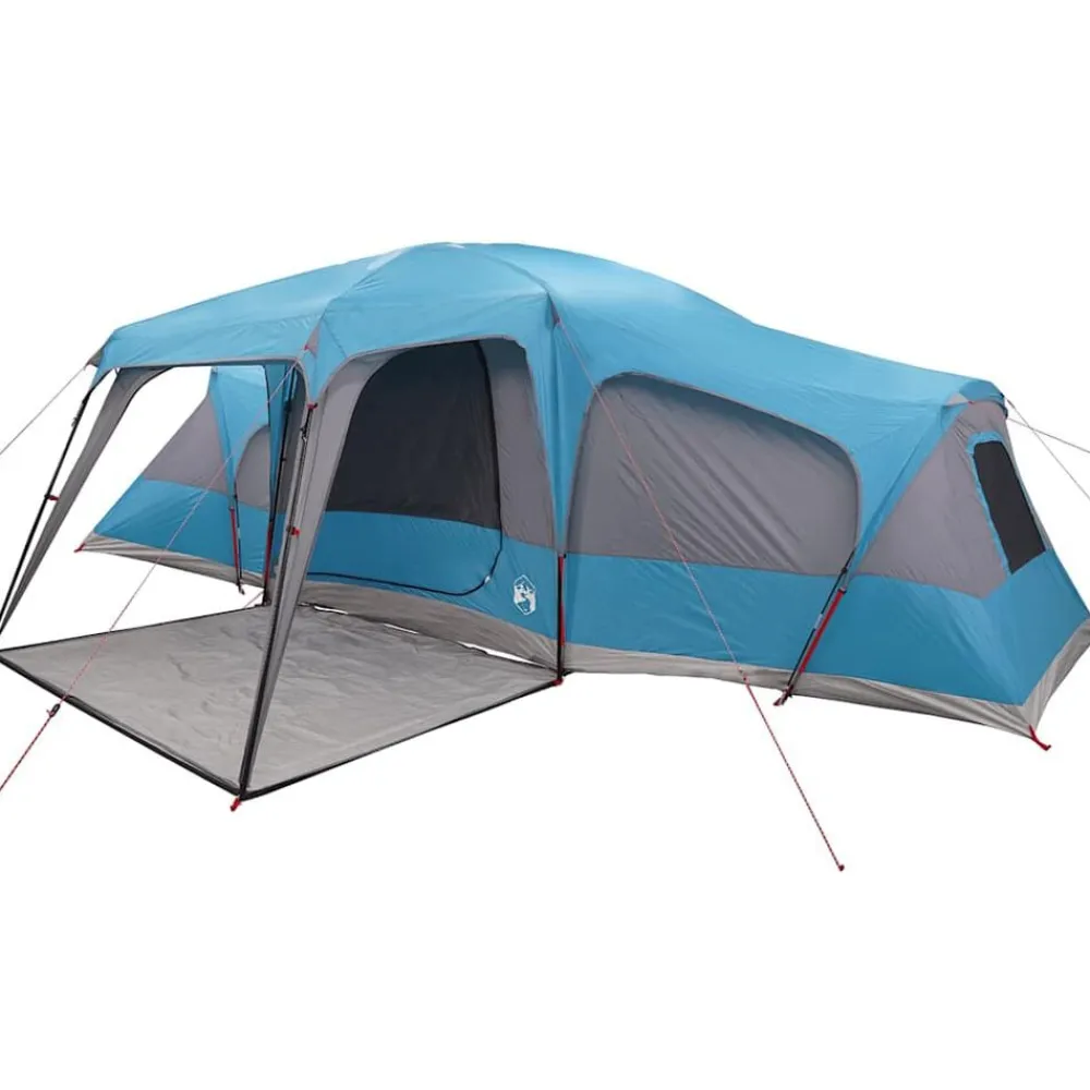 vidaXL Actividades Al Aire Libre-Tienda familiar con porche 9 personas impermeable