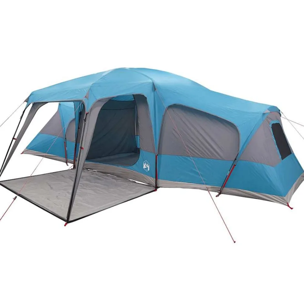 vidaXL Actividades Al Aire Libre-Tienda familiar con porche 9 personas impermeable